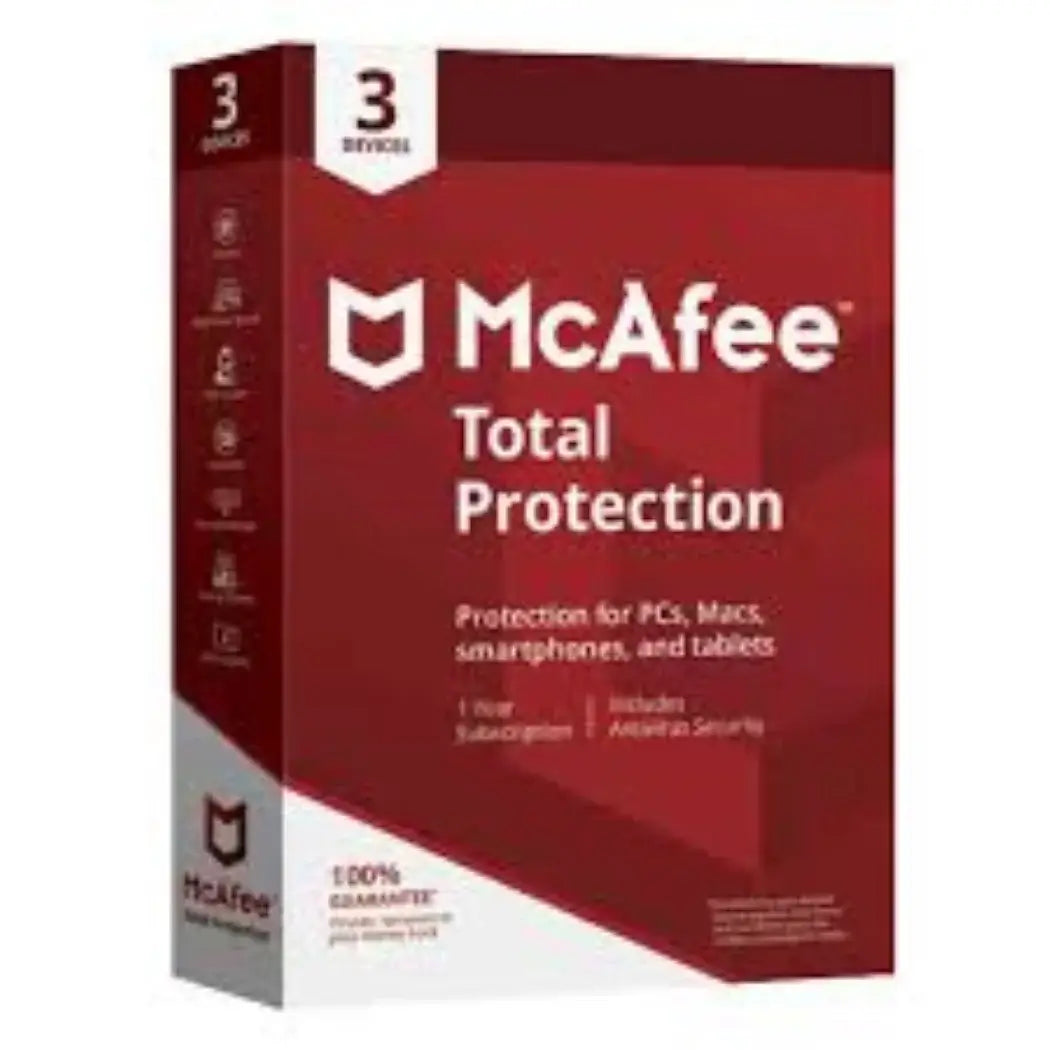 Mcafee Total Protection 3 User - 1 Year Single key