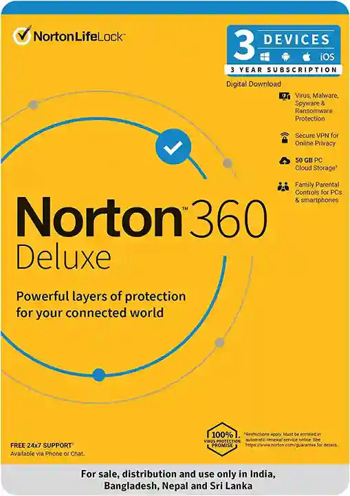 Norton 360 Deluxe 3 Devices - 3 Year Total Security