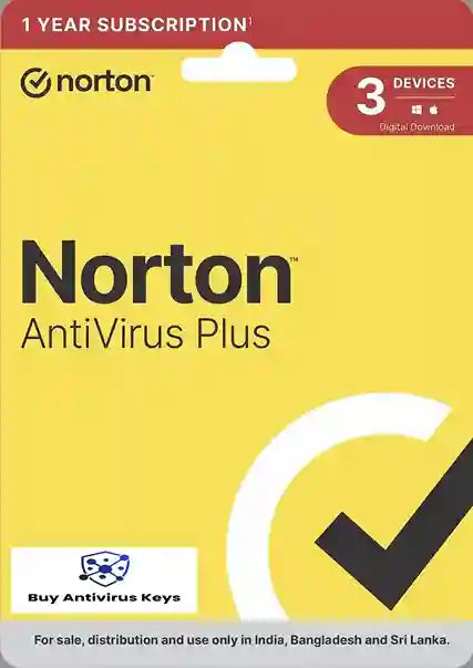 Norton Antivirus Plus 3 User – 1 Year