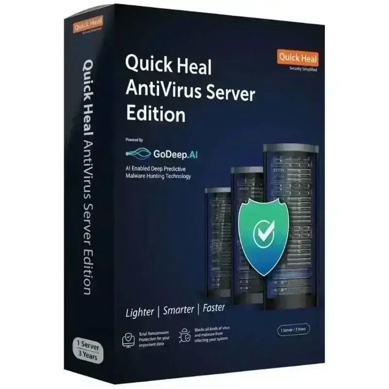 Quick Heal Antivirus Server Edition 1 Server - 3 Year - Instant Email Delivery