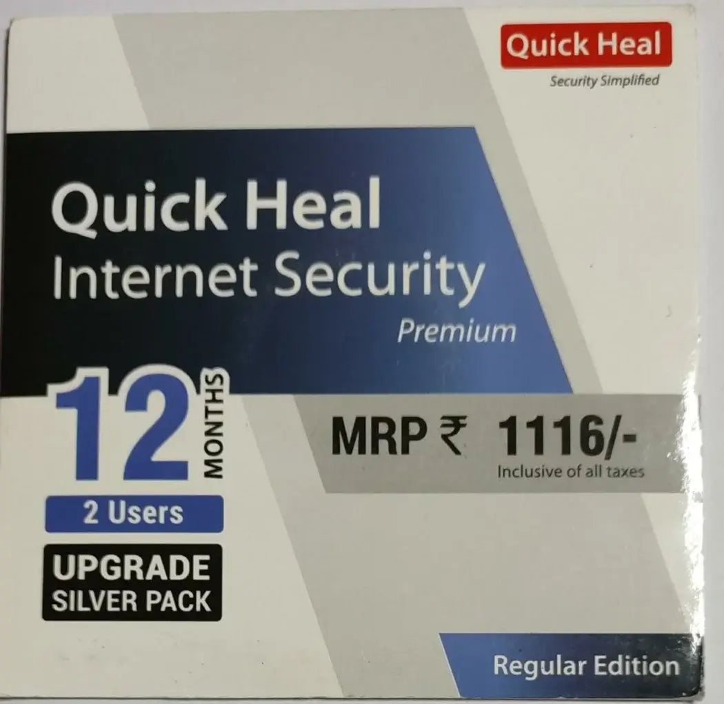 Renew Quick Heal Internet Security Premium 2 User - 1 Year