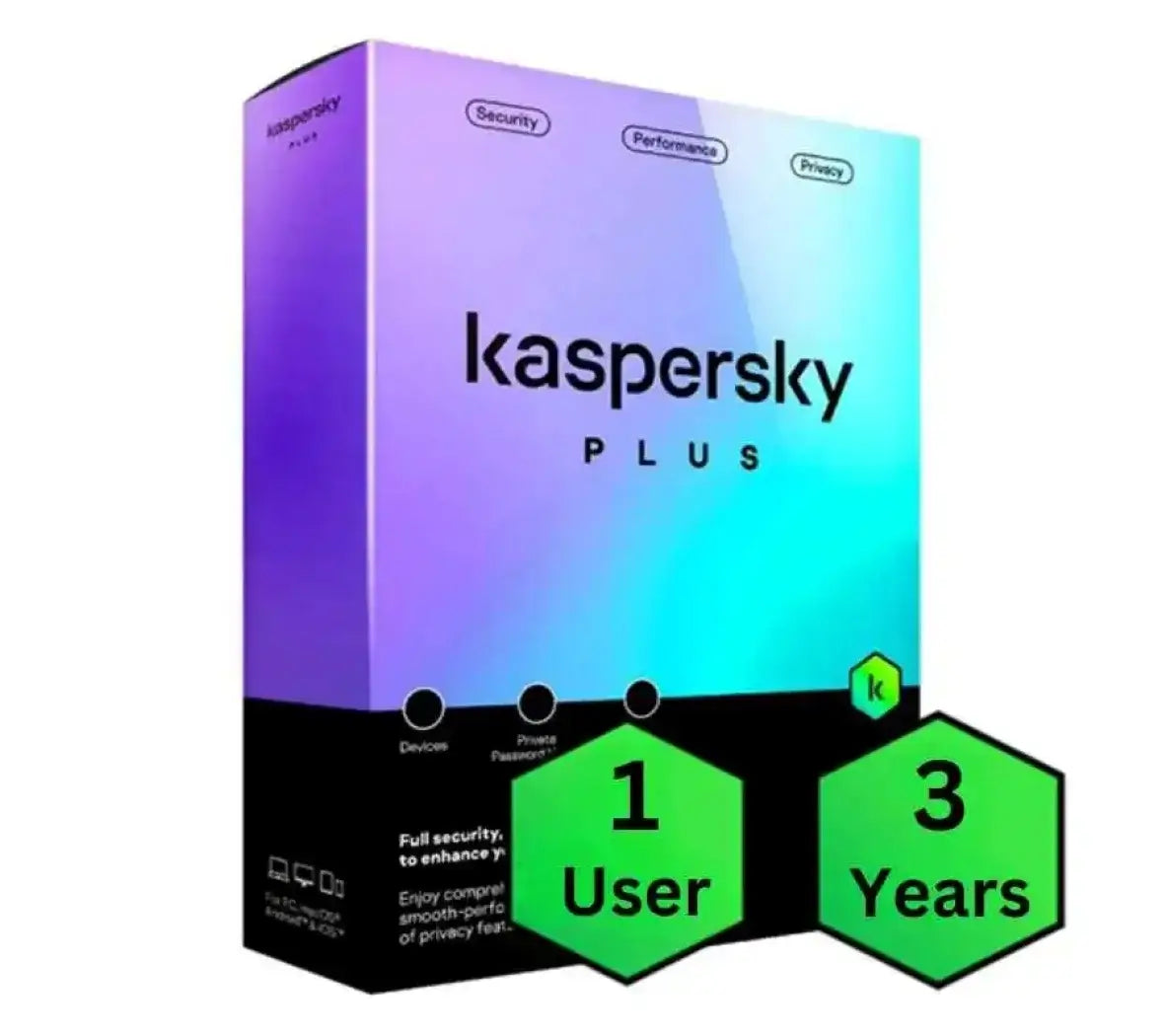 Kaspersky Plus (Previously Internet Security) 1 User - 3 Year