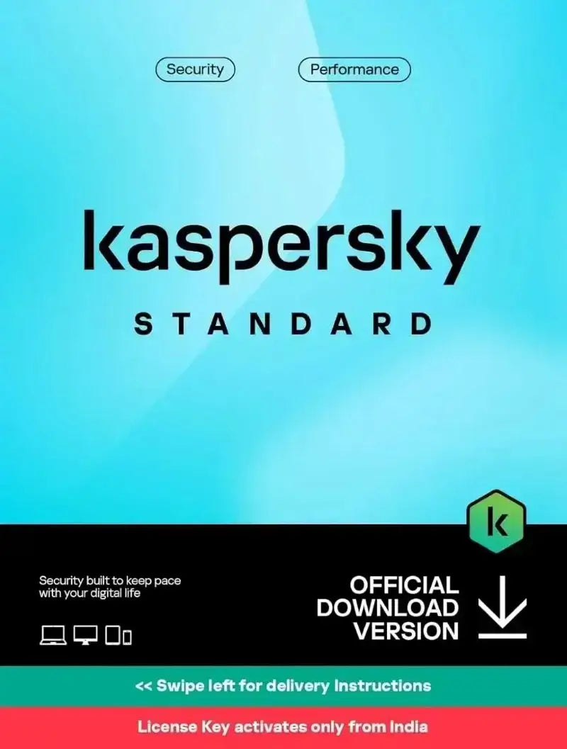 Kaspersky Standard 1 User – 1 Year - Instant Email Delivery