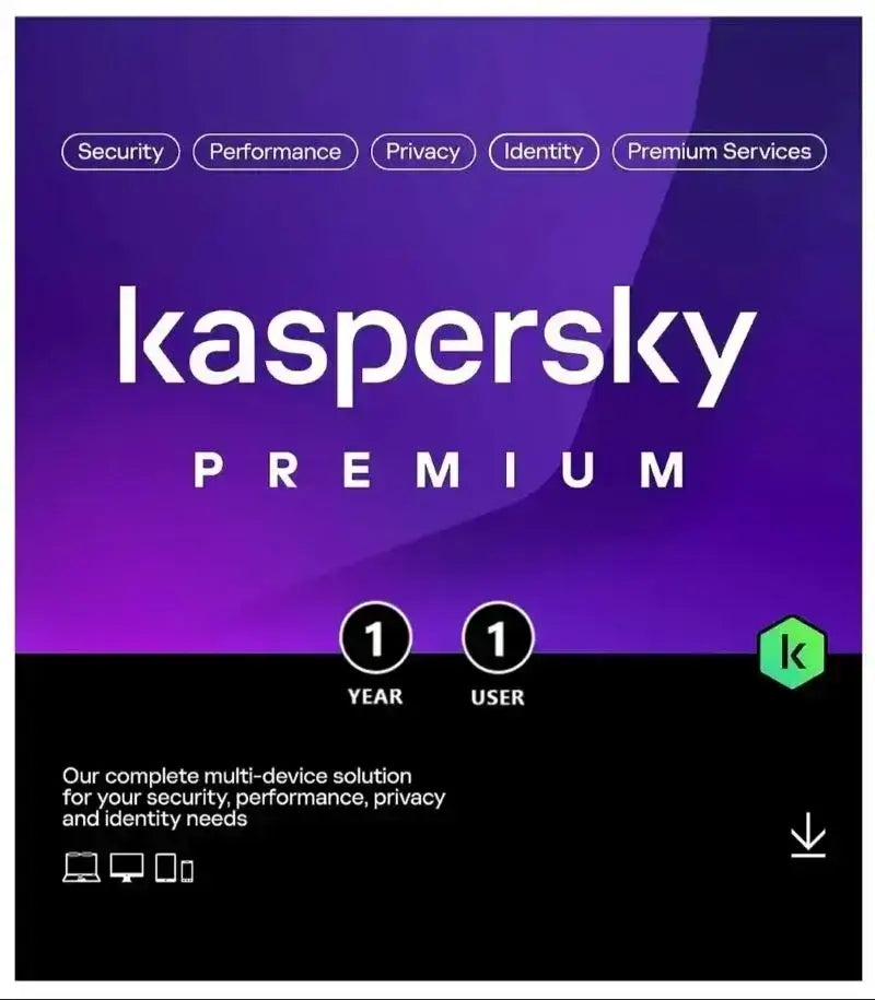 Kaspersky Premium 1 User – 1 Year - Instant Email Delivery