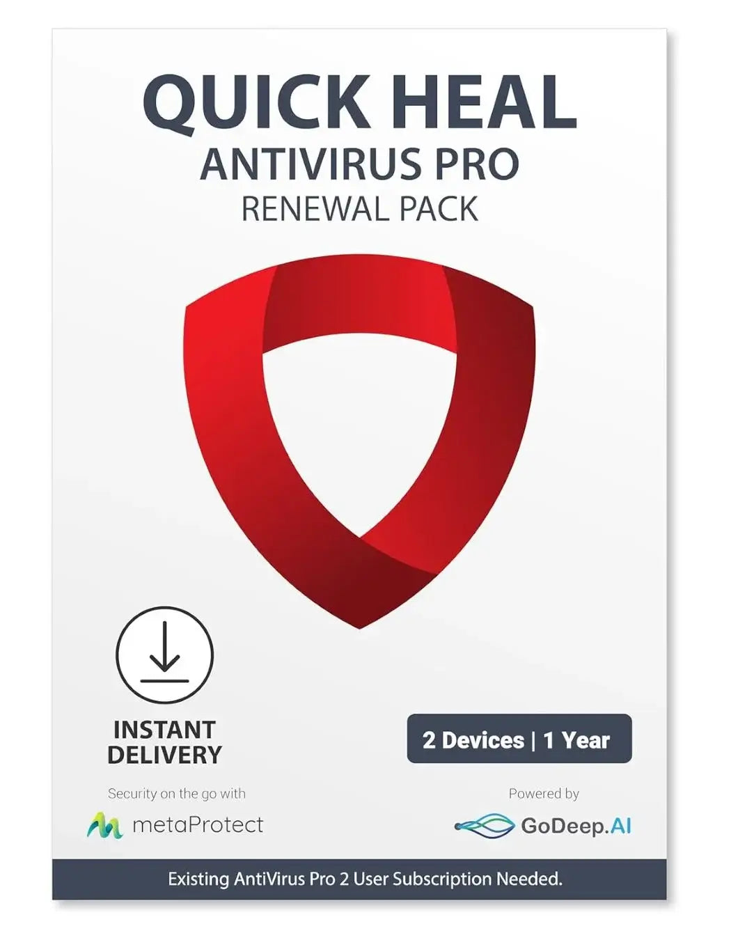 Renew Quick Heal Antivirus Pro 2 User – 1 Year