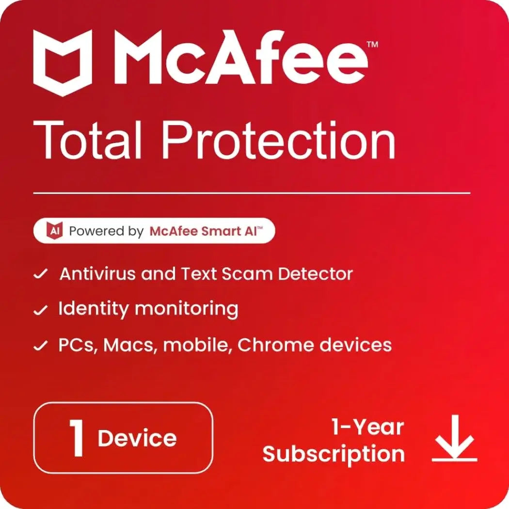 Mcafee Total Protection 1 User – 1 Year