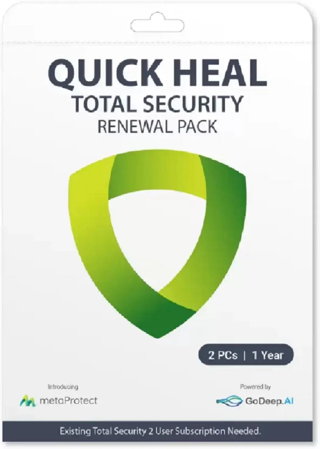 Renew Quick Heal Total Security 2 User – 1 Year