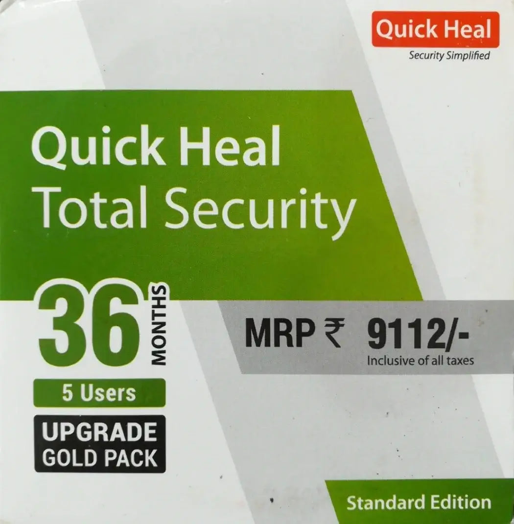Renew Quick Heal Total Security 5 User – 3 Year