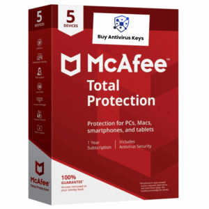 Mcafee, Total Protection, 5 User, 1 Year, Single key