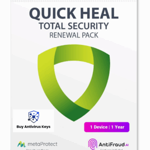 Renewal, Quick Heal Total Security, 1 User, 1 Year