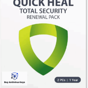 Renewal, Quick Heal, Total Security, 2 PC 1 Year