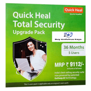 Renewal, Quick Heal Total Security, 5 Users, 3 Years