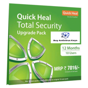 Renewal, Quick Heal Total Security, 10 User, 1 Year – Instant Email Delivery of Key